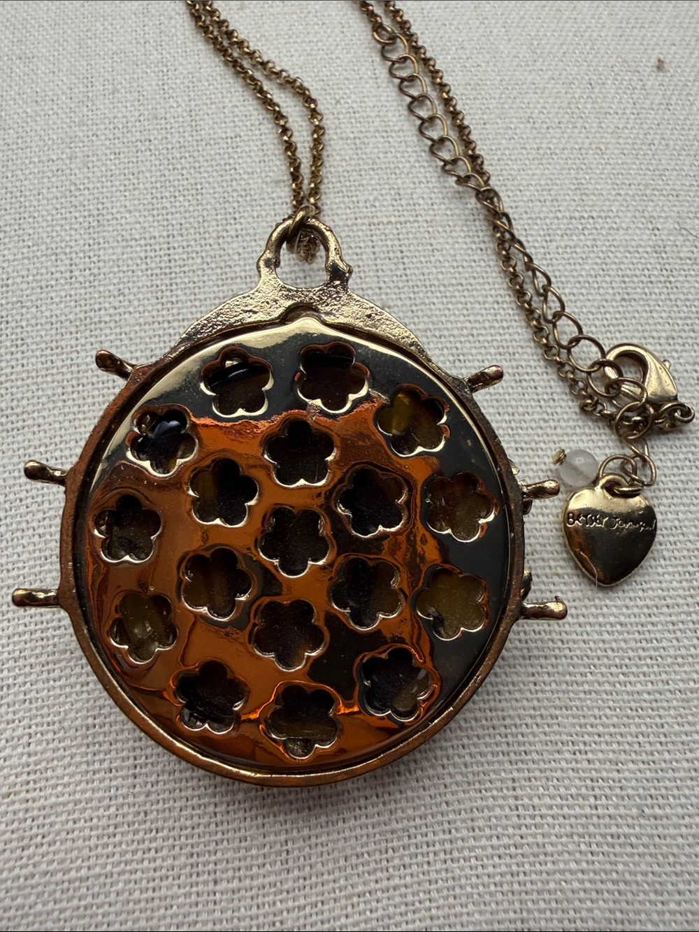 Betsey Johnson “Tortifly' Ladybug Pendant Necklace - Picture 5 of 8